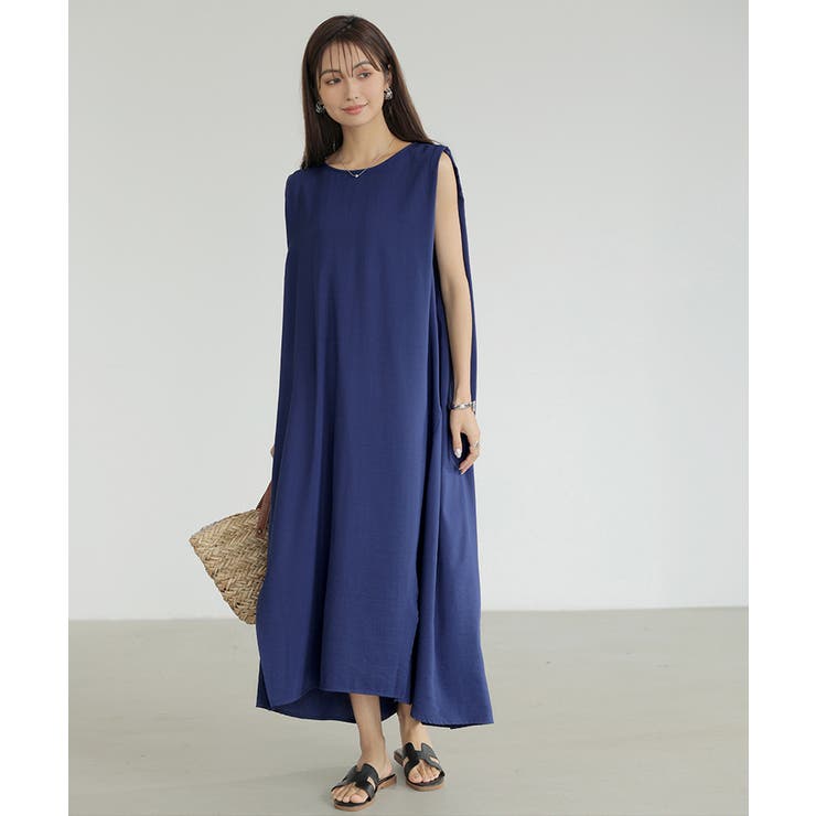 ワンピース ノースリーブ ロングワンピース | COCOMOMO | 詳細画像31 