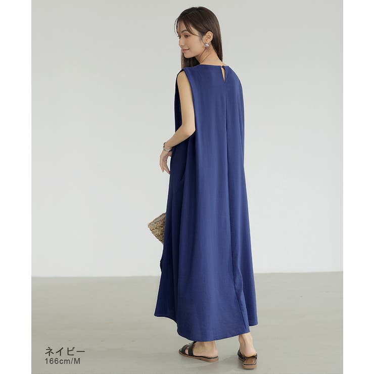 ワンピース ノースリーブ ロングワンピース | COCOMOMO | 詳細画像32 