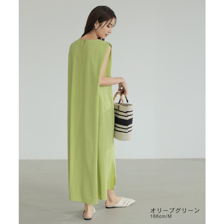 ワンピース ノースリーブ ロングワンピース | COCOMOMO | 詳細画像37 