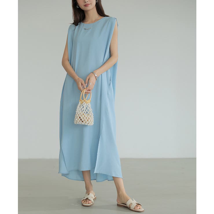 ワンピース ノースリーブ ロングワンピース | COCOMOMO | 詳細画像23 