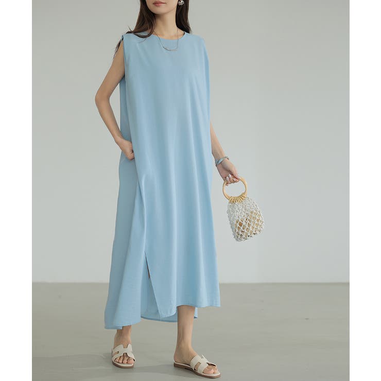 ワンピース ノースリーブ ロングワンピース | COCOMOMO | 詳細画像25 