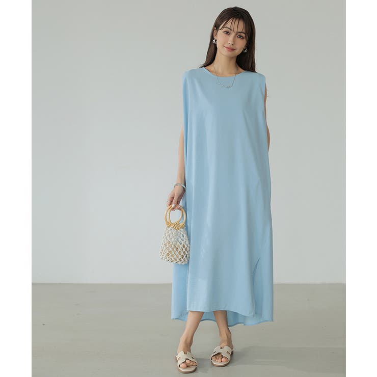 ワンピース ノースリーブ ロングワンピース | COCOMOMO | 詳細画像26 