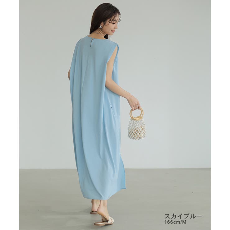 ワンピース ノースリーブ ロングワンピース | COCOMOMO | 詳細画像27 