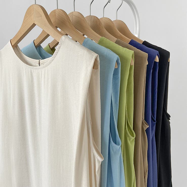 ワンピース ノースリーブ ロングワンピース | COCOMOMO | 詳細画像39 