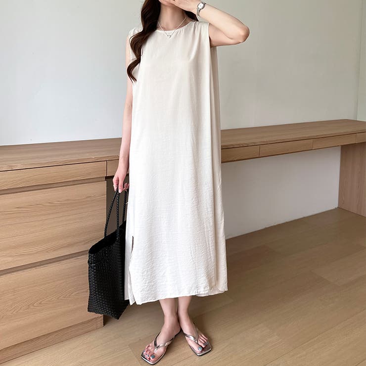 ワンピース ノースリーブ ロングワンピース | COCOMOMO | 詳細画像7 