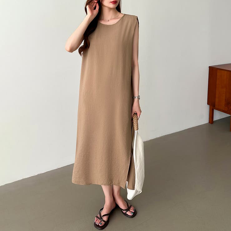 ワンピース ノースリーブ ロングワンピース | COCOMOMO | 詳細画像10 