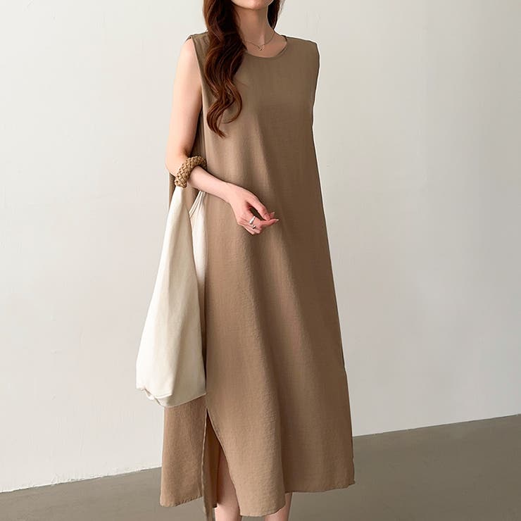 ワンピース ノースリーブ ロングワンピース | COCOMOMO | 詳細画像11 