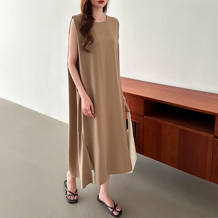 ワンピース ノースリーブ ロングワンピース | COCOMOMO | 詳細画像15 