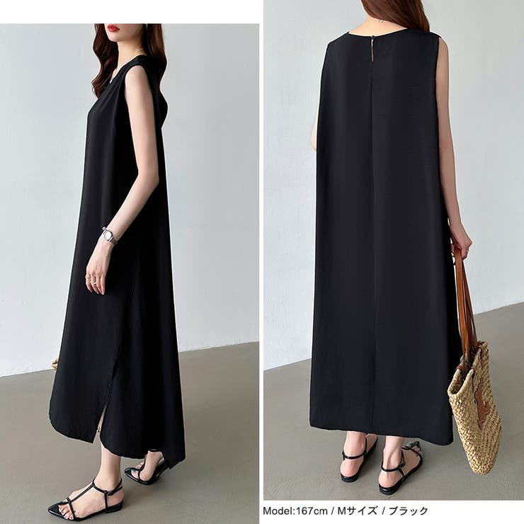 ワンピース ノースリーブ ロングワンピース | COCOMOMO | 詳細画像19 