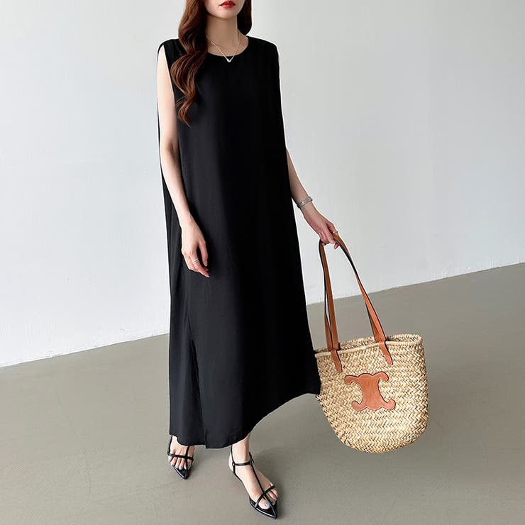 ワンピース ノースリーブ ロングワンピース | COCOMOMO | 詳細画像21 