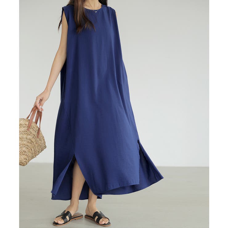 ワンピース ノースリーブ ロングワンピース | COCOMOMO | 詳細画像30 