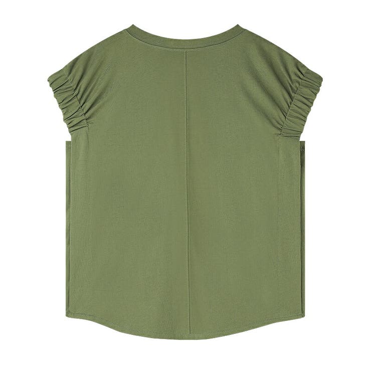 tシャツ コットン100％ ギャザーカットソー | COCOMOMO | 詳細画像20 