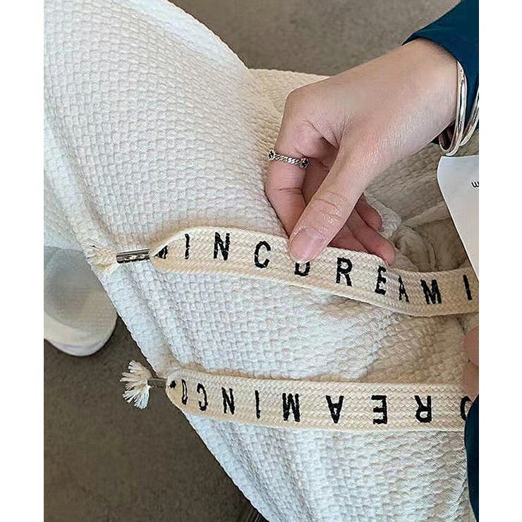 ワイドパンツ エンボス加工 ストレートパンツ | COCOMOMO | 詳細画像13 