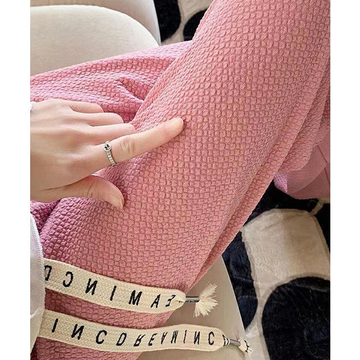 ワイドパンツ エンボス加工 ストレートパンツ | COCOMOMO | 詳細画像22 