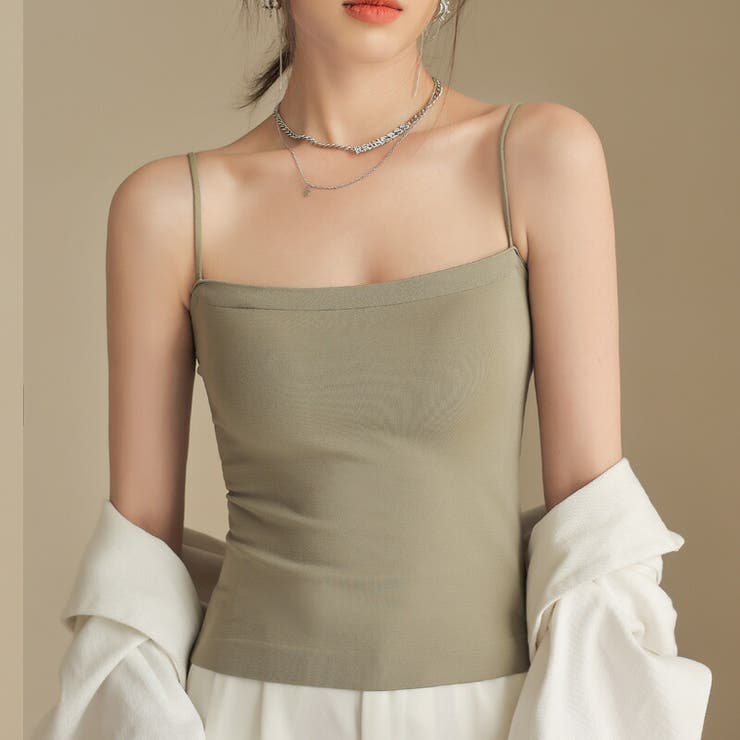 カップ付きキャミソール ナローストラップ キャミソール | COCOMOMO | 詳細画像10 