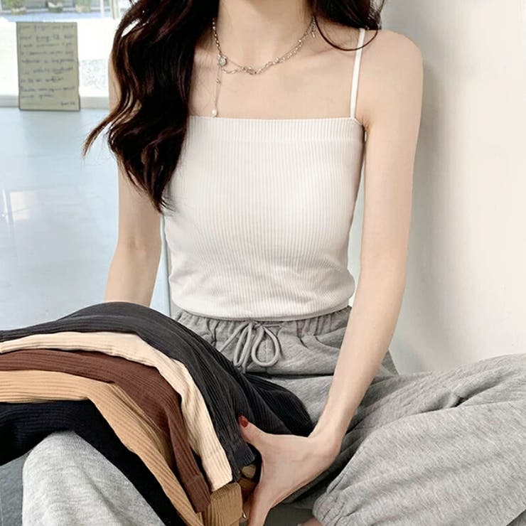 カップ付きキャミソール ナローストラップ キャミソール | COCOMOMO | 詳細画像15 