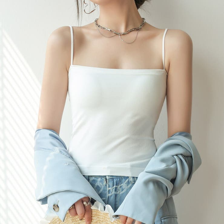 カップ付きキャミソール ナローストラップ キャミソール | COCOMOMO | 詳細画像6 