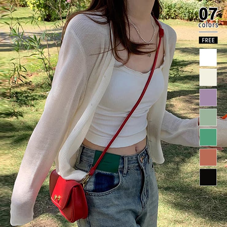 シアーカーディガン サマーカーディガン サマーニット | COCOMOMO | 詳細画像1 