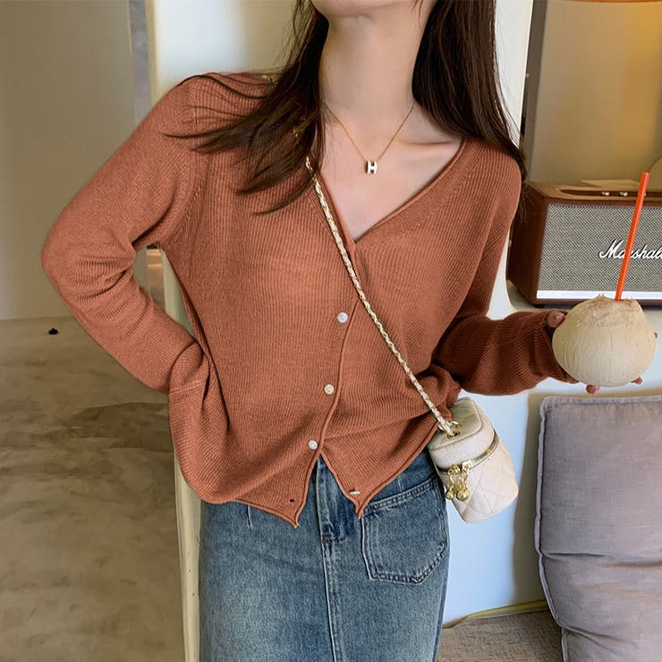 シアーカーディガン サマーカーディガン サマーニット | COCOMOMO | 詳細画像18 