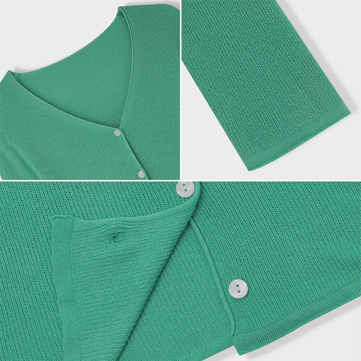 シアーカーディガン サマーカーディガン サマーニット | COCOMOMO | 詳細画像19 