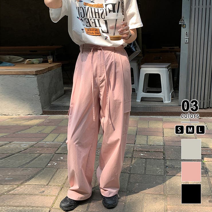カーゴパンツ レディース ゆったり[品番：COCW0005391]｜COCOMOMO