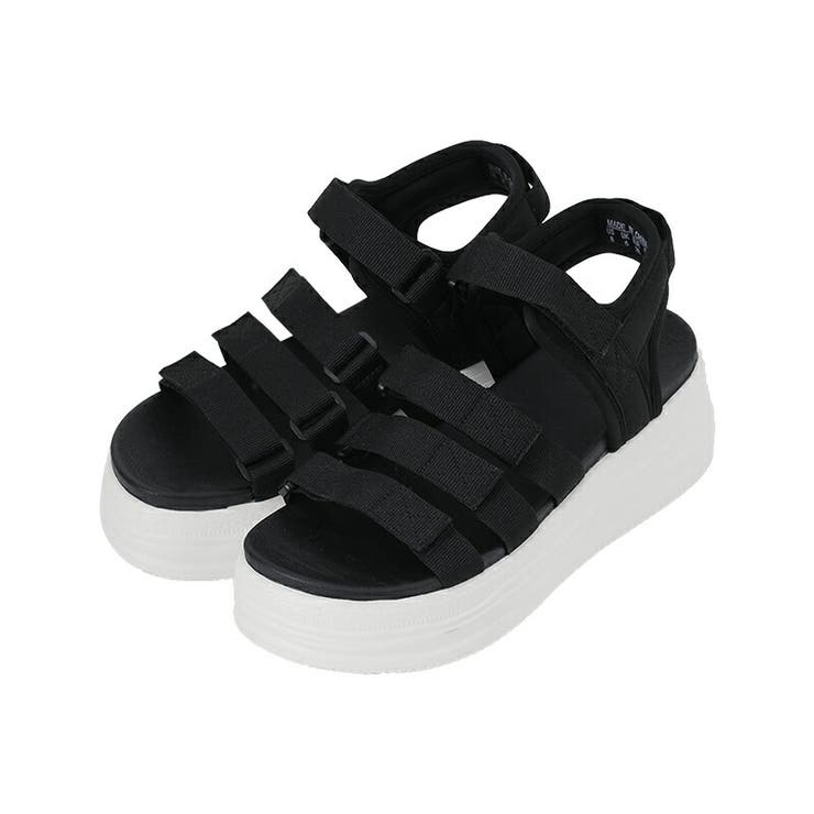 ブラック | サンダル 厚底サンダル スポーツサンダル | COCOMOMO