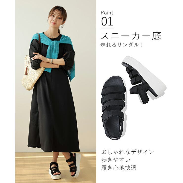 サンダル 厚底サンダル スポーツサンダル | COCOMOMO | 詳細画像4 