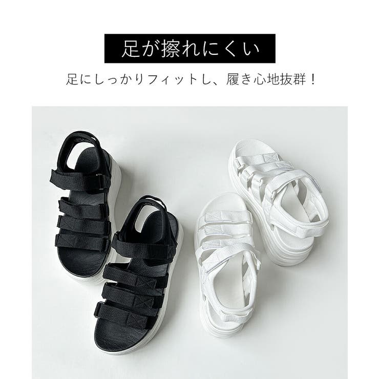 サンダル 厚底サンダル スポーツサンダル[品番：COCW0005427