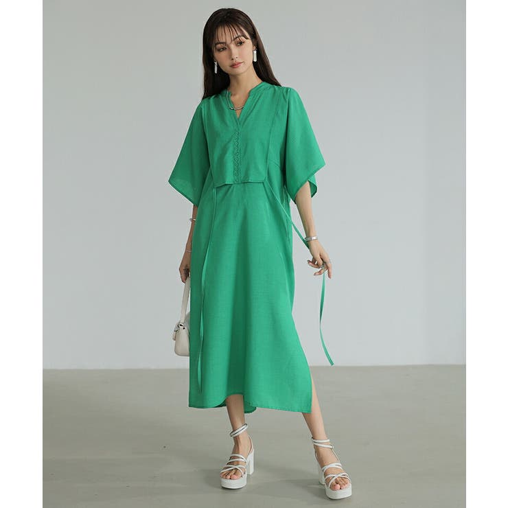 ワンピース カフタンワンピース シャツワンピース | COCOMOMO | 詳細画像10 