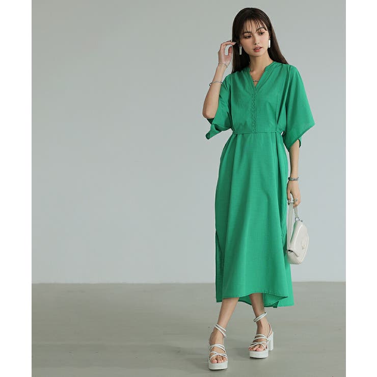 ワンピース カフタンワンピース シャツワンピース | COCOMOMO | 詳細画像12 