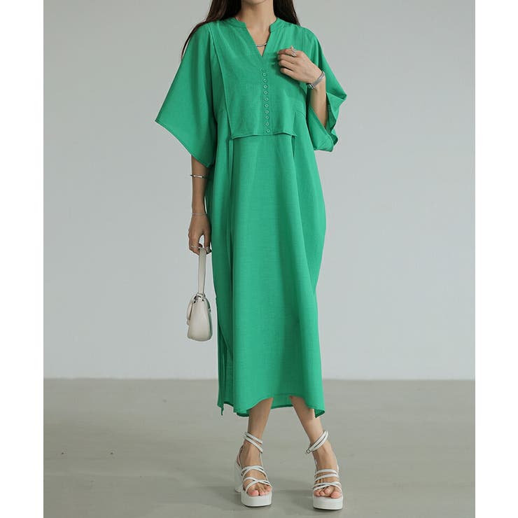 ワンピース カフタンワンピース シャツワンピース | COCOMOMO | 詳細画像14 