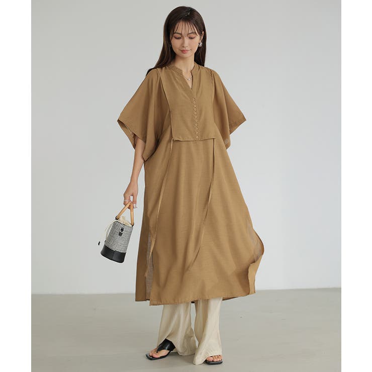 ワンピース カフタンワンピース シャツワンピース | COCOMOMO | 詳細画像6 
