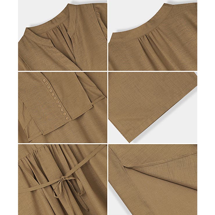 ワンピース カフタンワンピース シャツワンピース | COCOMOMO | 詳細画像18 