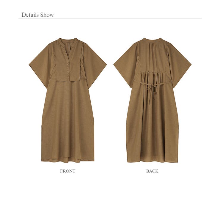 ワンピース カフタンワンピース シャツワンピース | COCOMOMO | 詳細画像22 