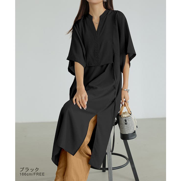 ワンピース カフタンワンピース シャツワンピース | COCOMOMO | 詳細画像16 