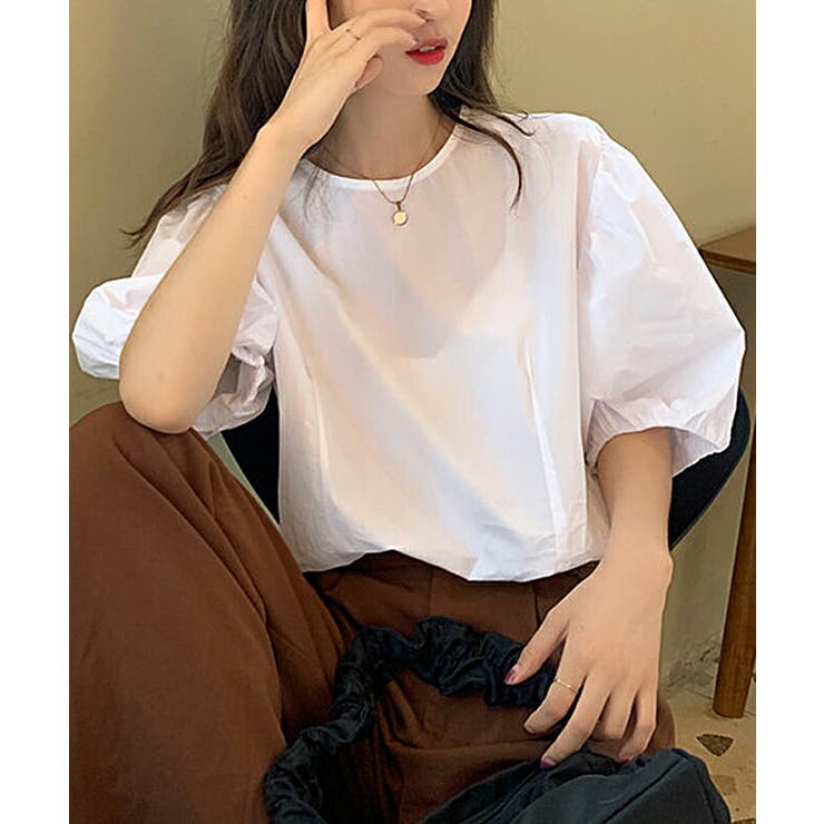 パフスリーブ ブラウス バルーンスリーブ | COCOMOMO | 詳細画像16 