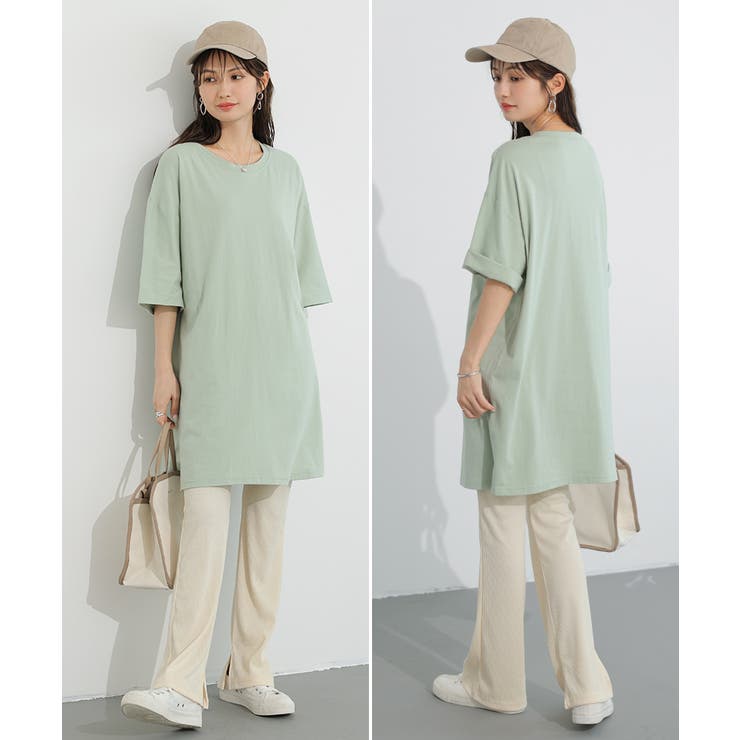 tシャツ チュニックワンピース オーバーサイズ | COCOMOMO | 詳細画像3 