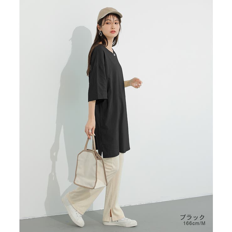 tシャツ チュニックワンピース オーバーサイズ | COCOMOMO | 詳細画像18 