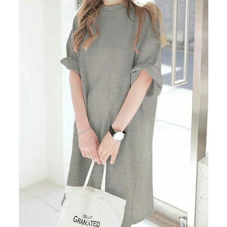 tシャツ チュニックワンピース オーバーサイズ | COCOMOMO | 詳細画像20 