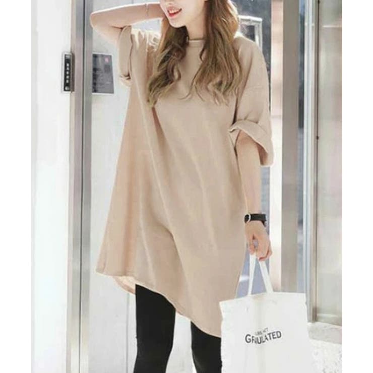 tシャツ チュニックワンピース オーバーサイズ | COCOMOMO | 詳細画像12 