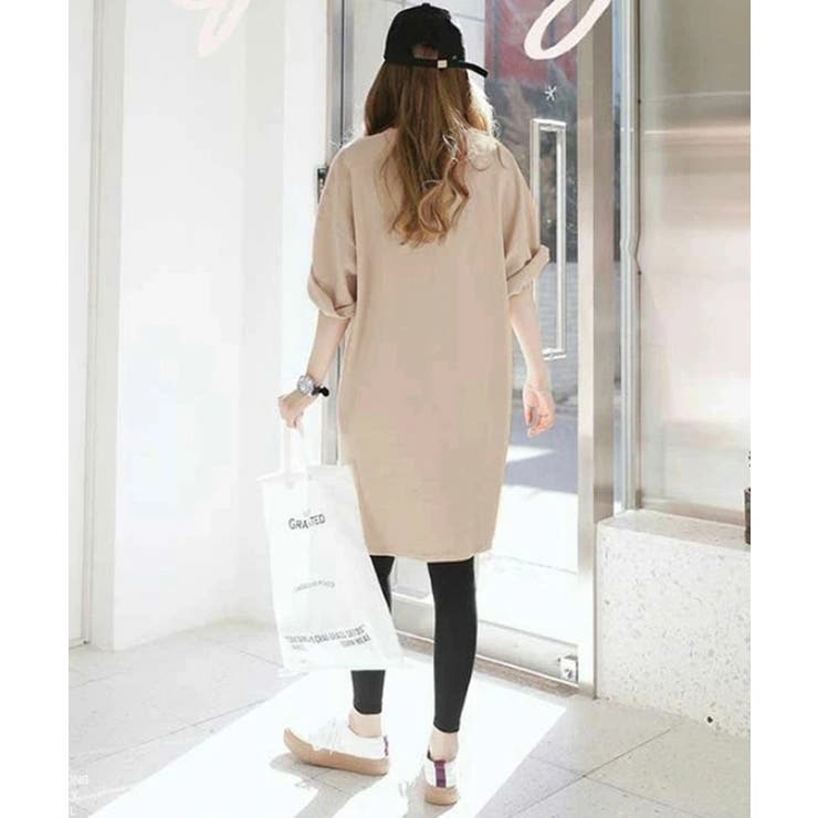 tシャツ チュニックワンピース オーバーサイズ | COCOMOMO | 詳細画像13 