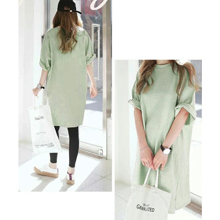 tシャツ チュニックワンピース オーバーサイズ | COCOMOMO | 詳細画像5 