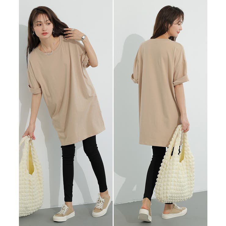 tシャツ チュニックワンピース オーバーサイズ | COCOMOMO | 詳細画像11 