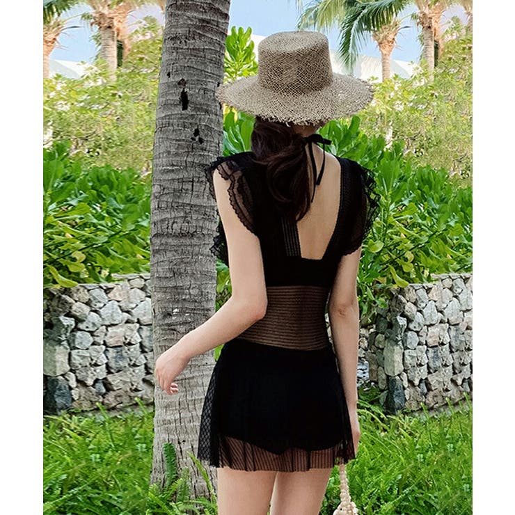 ワンピース水着 水着体型カバー ホルターネック | COCOMOMO | 詳細画像13 