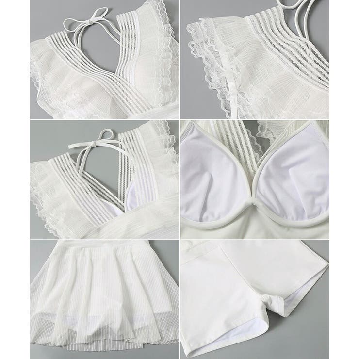 ワンピース水着 水着体型カバー ホルターネック | COCOMOMO | 詳細画像14 