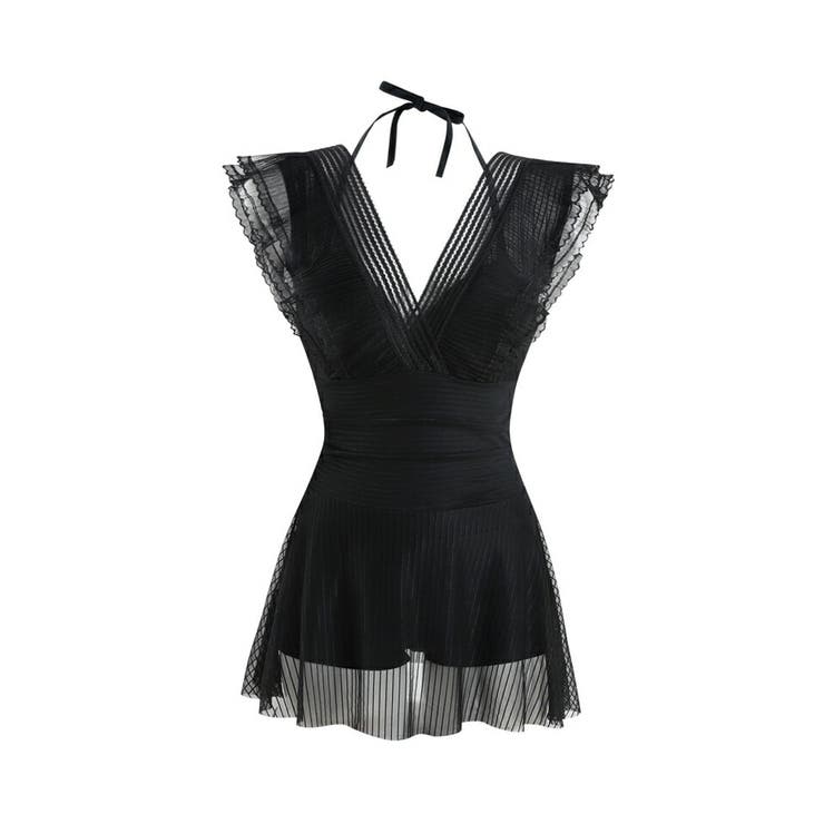 ワンピース水着 水着体型カバー ホルターネック | COCOMOMO | 詳細画像18 