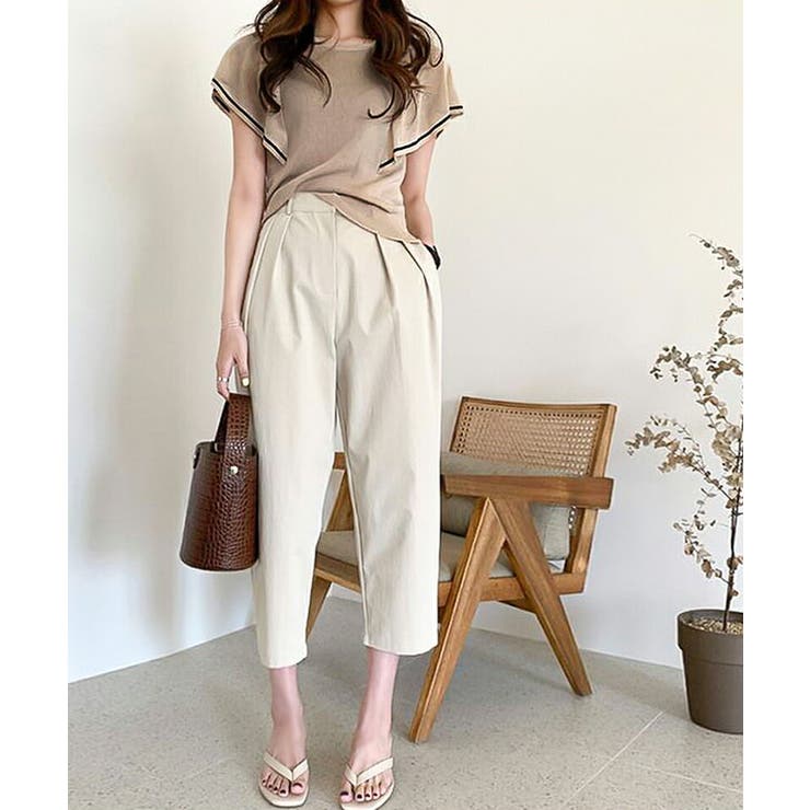 サマーニット ラッフルスリーブ シアーニット | COCOMOMO | 詳細画像3 