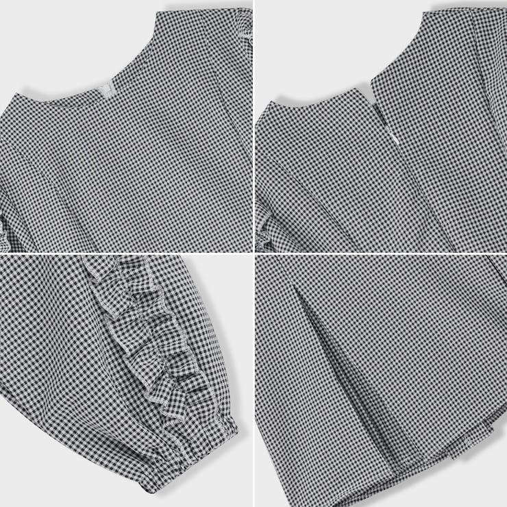 フリルブラウス ペプラムトップス 長袖 | COCOMOMO | 詳細画像14 