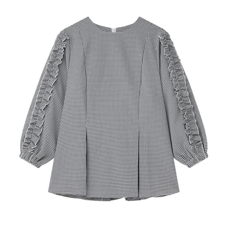 フリルブラウス ペプラムトップス 長袖 | COCOMOMO | 詳細画像21 