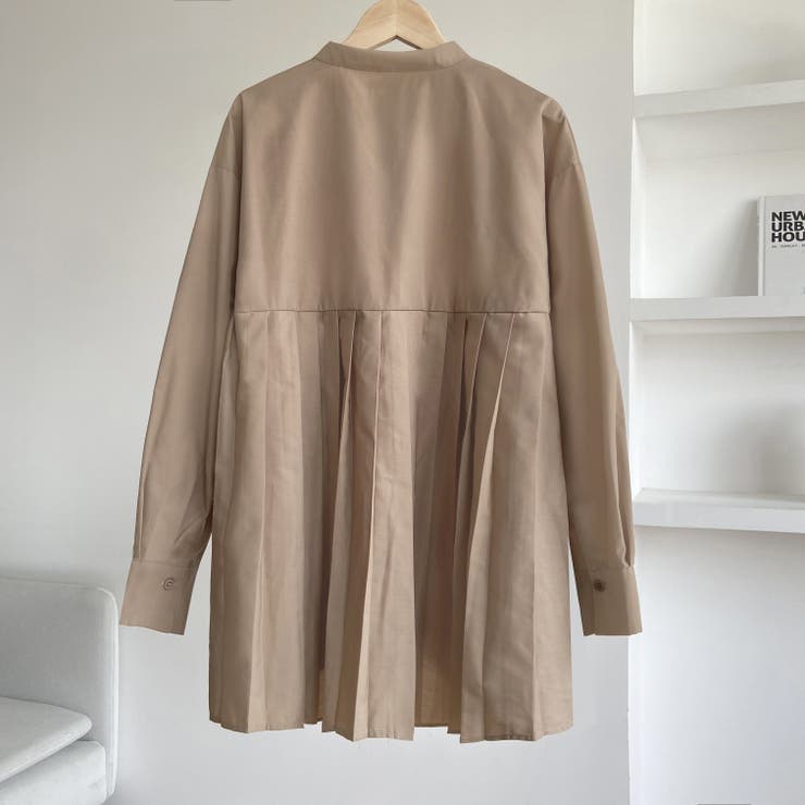 プリーツ切り替えブラウス チュニック 体型カバー | COCOMOMO | 詳細画像23 